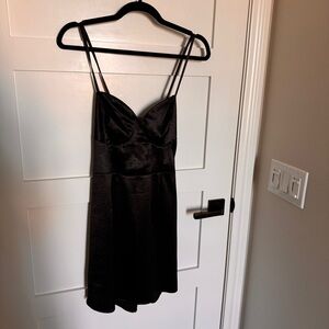 Wild fable sweetheart corset lace back satin mini dress